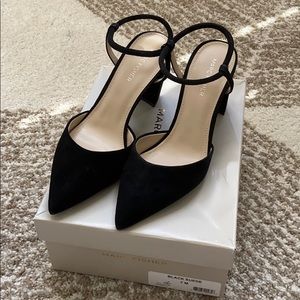 Marc Fisher Callo Suede Heels - Black